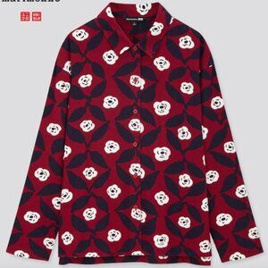 Uniqlo X Marimekko Long-Sleeve  Flannel Shirt, Size L, Excellent Used Condition